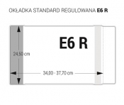Okładka na podręczniki standard E6R regulowana op.25szt. OZ-47 - BIURFOL