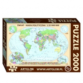 Puzzle Świat polityczny mapa 1:35 000 000 2000
