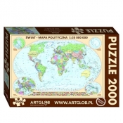 Puzzle Świat polityczny mapa 1:35 000 000 2000
