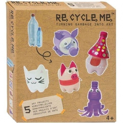 Re-Cycle-Me, Zestaw Kreatywny - Świnka - 5 zabawek