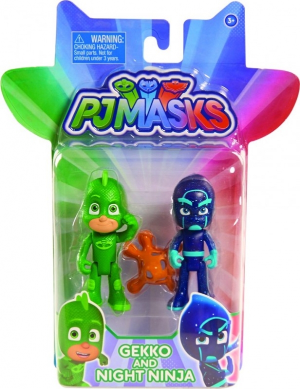 PJ MASKS Zestaw Figurek 2pak, Gekko i Ninja (JP-24555-3)