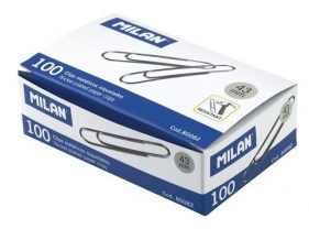 Spinacze ocynkowane MILAN 43mm pudełko 100 sztuk (80082)