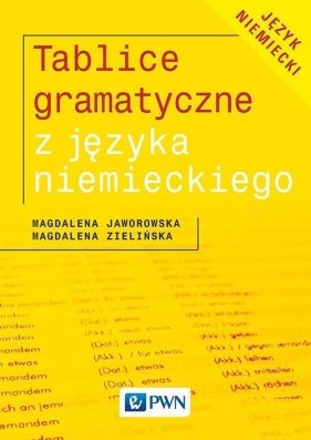 Tablice gramatyczne z języka niemieckiego - Jaworowska Magdalena, Zielińska Magdalena