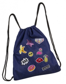 Coolpack - Sprint - Worek Sportowy - Badges Girls Denim (93828CP)