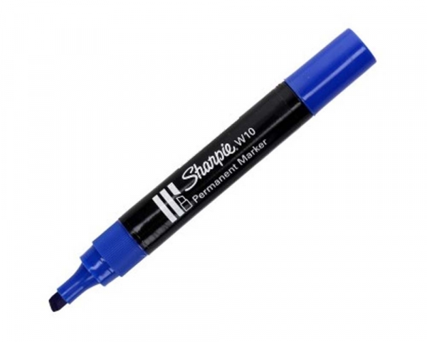 Marker Sharpie permanentny W10, 1.2/5.5 mm - Niebieski (SHP-0192695)