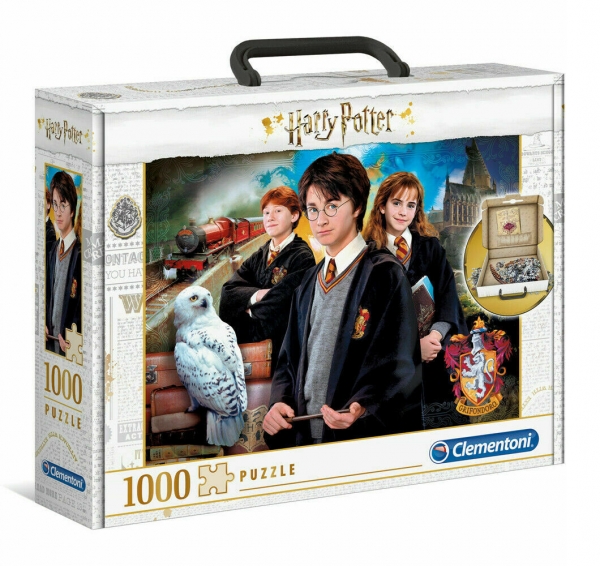 Clementoni, puzzle 1000: Harry Potter w walizce (61882) (Uszkodzone opakowanie)