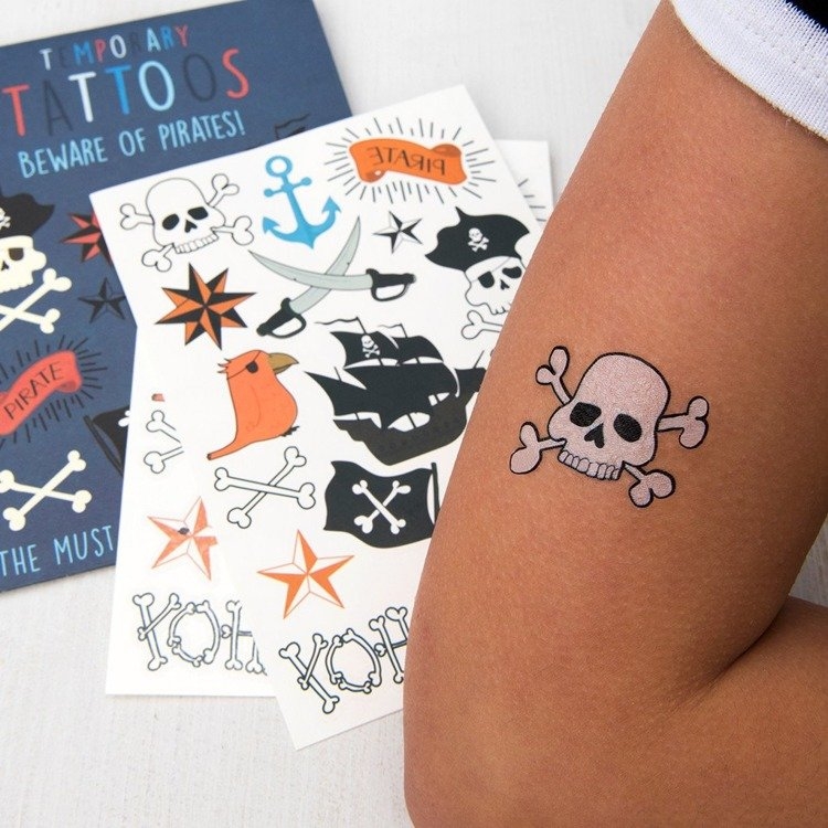 Tatuaże zmywalne dla dzieci, Pirackie (26624)