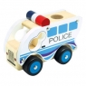 Drewniany samochód policja (84082)