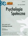 Psychologia społeczna Tom 9 Numer 2 (29) 2014 Numer specjalny część II