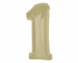 Balon foliowy Smart cyfra 1 matowa latte 92cm