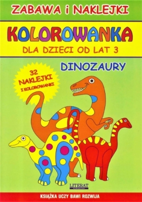 Kolorowanka dla dzieci od lat 3 Dinozaury - Piotr Kieruj