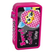 Piórnik podwójny Furby z wyposażeniem - <br />