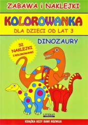 Kolorowanka dla dzieci od lat 3 Dinozaury - Kieruj Piotr