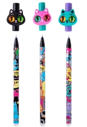Colorino, Długopis wymazywalny - Big Eye Cats, 1 szt (01829PTR)
