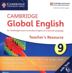 Cambridge Global English 9 Cambridge Elevate Teacher's Resource Access Card