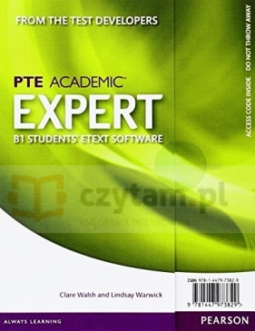 Expert PTE Academic B1 eText StudentPinCard - Clare Walsh, Lindsay Warwick