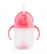 Kubek Munchkin niekapek ze słomką 207ml różowy 6 m+