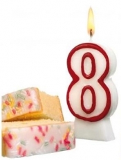 Świeczka jubileuszowa cyfra