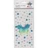 Kryształki samoprzylepne motyl 3D 75x60mm 82szt