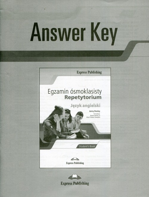 Egzamin ósmoklasisty Repetytorium Język angielski Answer Key (Uszkodzona okładka)