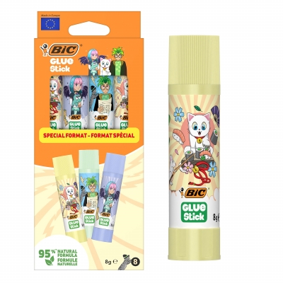 <img src='https://webimage.pl/pics/829/7/d3086124137829.jpg' style='height:440px' /> Klej BIC Glue Stick ECOlustions Decor 8g 8szt.
