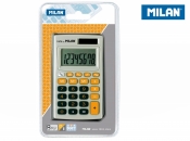 Kalkulator kieszonkowy Milan - szaro-pomarańczowy (150208OBL)