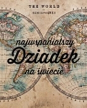 Tabliczka dekoracyjna mapa "Najwspanialjszy dziadek na świecie"