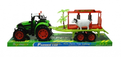 Traktor z platforma