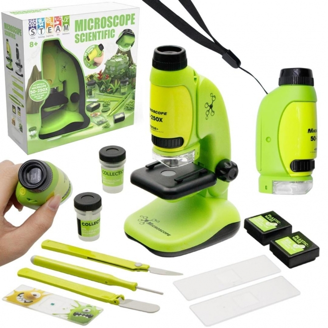 <img src='https://webimage.pl/pics/830/0/d5901353690014.jpg' style='height:440px' /> Mikroskop ze światłem powiększenie 250x