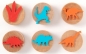 Zestaw drewnianych stempli Dinozaury