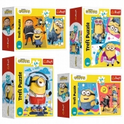 Trefl, Puzzle Mini 54: Ekipa Minionków, Wejście Gru (54183)