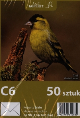 Koperty C6 NK białe op. 50 sztuk