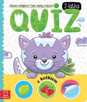 Quiz 2-latka z kotkiem Zabawa naklejkami i test wiedzy malucha
