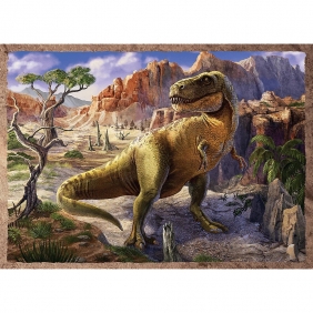 Trefl, Puzzle 4w1: Ciekawe Dinozaury (34383)