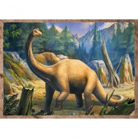 Trefl, Puzzle 4w1: Ciekawe Dinozaury (34383)