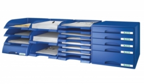 Szuflada na dokumenty Leitz PLUS SLIM - czerwony 255 mm x 35 mm x 357 mm (52370025)