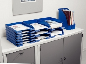 Szuflada na dokumenty Leitz PLUS SLIM - czerwony 255 mm x 35 mm x 357 mm (52370025)