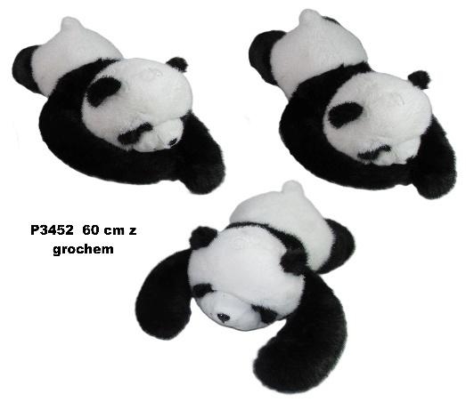 Panda z łapkami obciążeniowymi z grochem 60cm