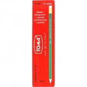Ołówek elastyczny Excellent z gumką - 12 sztuk (TO-005)