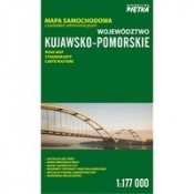 Województwo Kujawsko-Pomorskie Mapa samochodowa 1:177 000