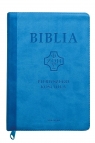 Biblia pierwszego Kościoła błękitna z paginatorami praca zbiorowa
