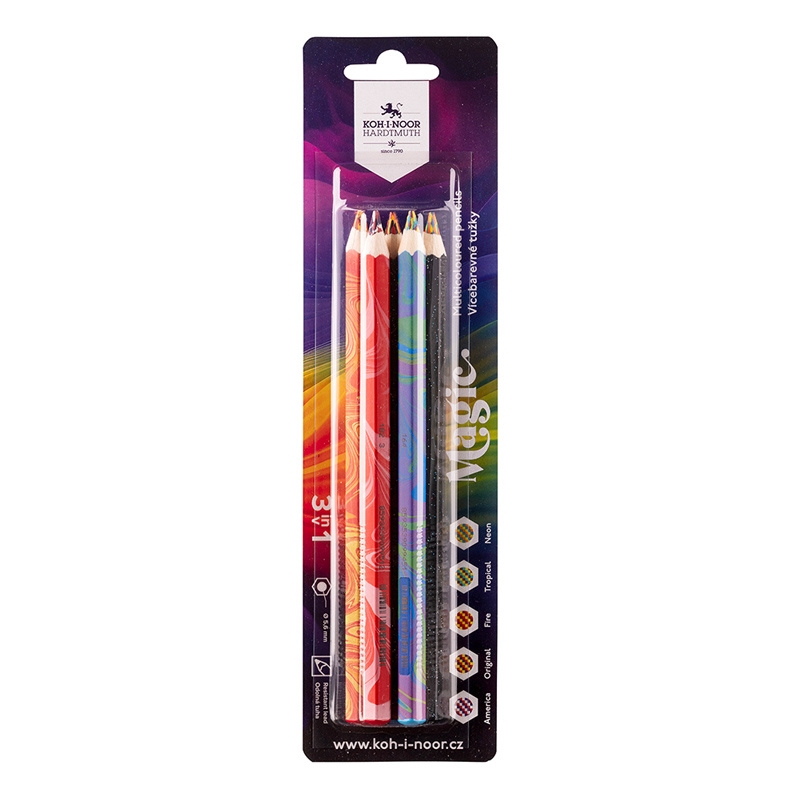 Kredka gruba 3406 Magic, 5szt