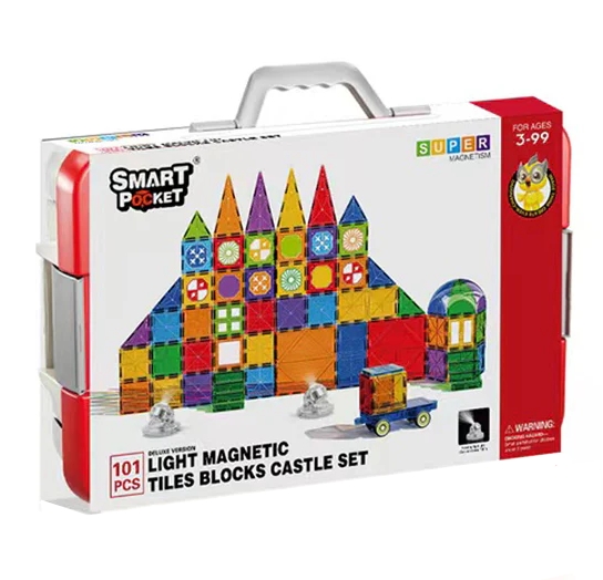 Klocki magnetyczne - 101 elementów (119830)