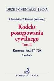 Kodeks postępowania cywilnego Tom 2 Komentarz do art. 367-729
