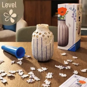 Ravensburger, Puzzle 3D 162: Wazon Niebieskie Pasy (12008083)