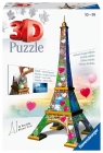  Ravensburger, Puzzle 3D: Wieża Eifla - Edycja Love (11183)Wiek: 10+
