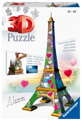 Ravensburger, Puzzle 3D: Wieża Eifla - Edycja Love (11183)