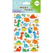 Naklejki 3D Soft Puffy - Dino Fun, 110x205mm