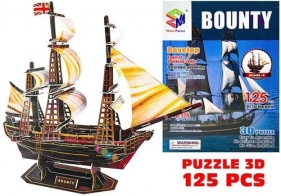 Puzzle 3D Kreatywne Duży statek Bounty 125
