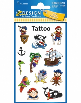 Tatuaże dla dzieci Z-Design - Piraci (56683)